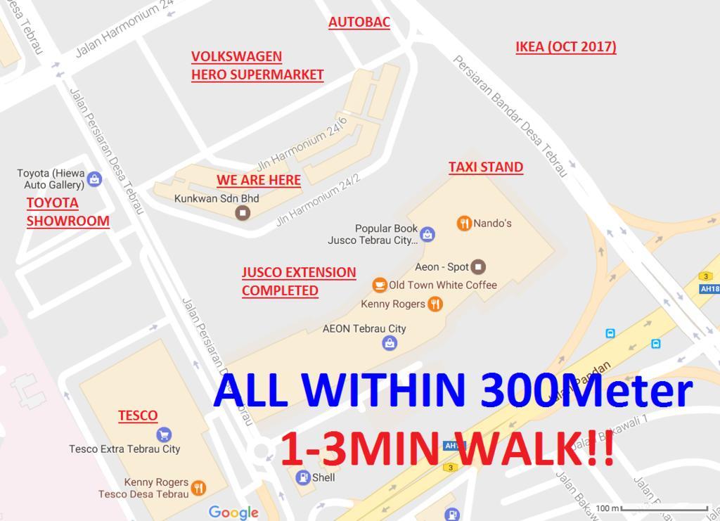 Homestay@Aeon Desa Tebrau Джохор Бахру Екстериор снимка